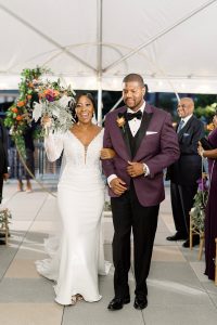 Brittney & Dwayne - Philly Wedding - Bridal Bouquet - Bride and Groom - Wedding Ceremony