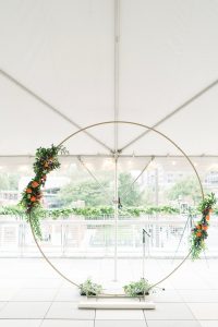 Brittney & Dwayne - Philly Wedding - Floral Arch