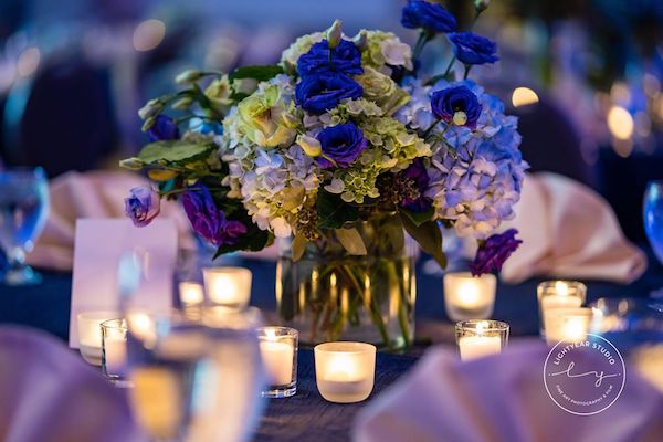 socially distant wedding decor - a table filled with candles - Philadelphia weddings- social distancing for Philadelphia weddings