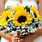 Elegant Events Florist - philadelphia pa - bridal bouquet - sunflowers