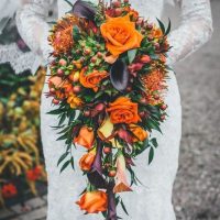 Elegant Events Florist - Philadelphia wedding florist - fall bridal bouquet
