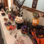 Elegant Events Florist - Philadelphia wedding florist - Friday the13th ceremony - aldi mansion - haunted house - doylestown pa - candy table