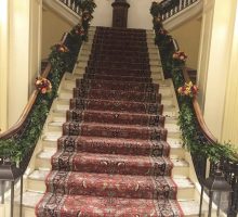Elegant Events Florist - Philadelphia wedding florist - fall reception - staircase