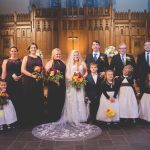 Elegant Events Florist - Philadelphia wedding florist - fall bridal bouquet - orange calla lily - yellow roses - mango calla lily - villanova conference center - villano pa - bg productions photography and videography - wedding party