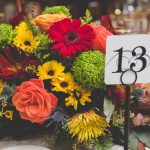Elegant Events Florist - Philadelphia wedding florist - fall bridal bouquet - orange calla lily - yellow roses - mango calla lily - villanova conference center - villano pa - bg productions photography and videography - reception - fall flowers