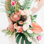 Elegant Events Florist - Philadelphia wedding florist - Philadelphia, PA - bridal bouquet - tropical flowers