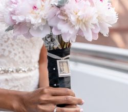 Elegant Events Florist - Philadelphia wedding florist - pink and white peony bouquet - Le Meridien - Philadlephia PA - center city - phildelphia