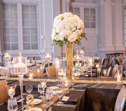Elegant Events Florist - Philadelphia wedding florist - calla lily submerged - le meridian - phildelphia pa center city