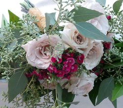 Elegant Events Florist - Philadelphia wedding florist - Philadlephia PA - center city - phildelphia - pink roses - bridal bouquet